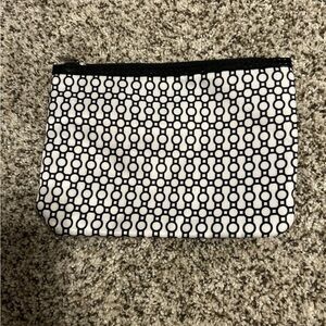 Modella Black and White Circle Pattern Pouch